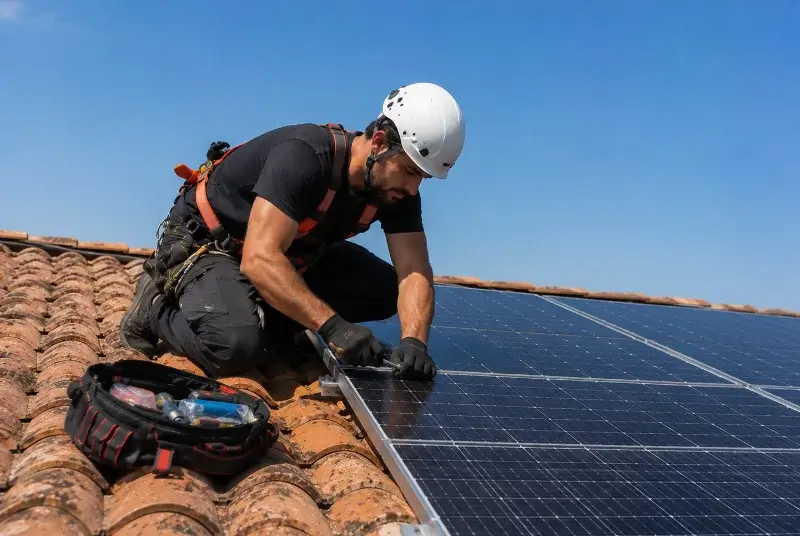 Maintenance et monitoring de panneaux solaires à Saint-Jean-de-Niost
